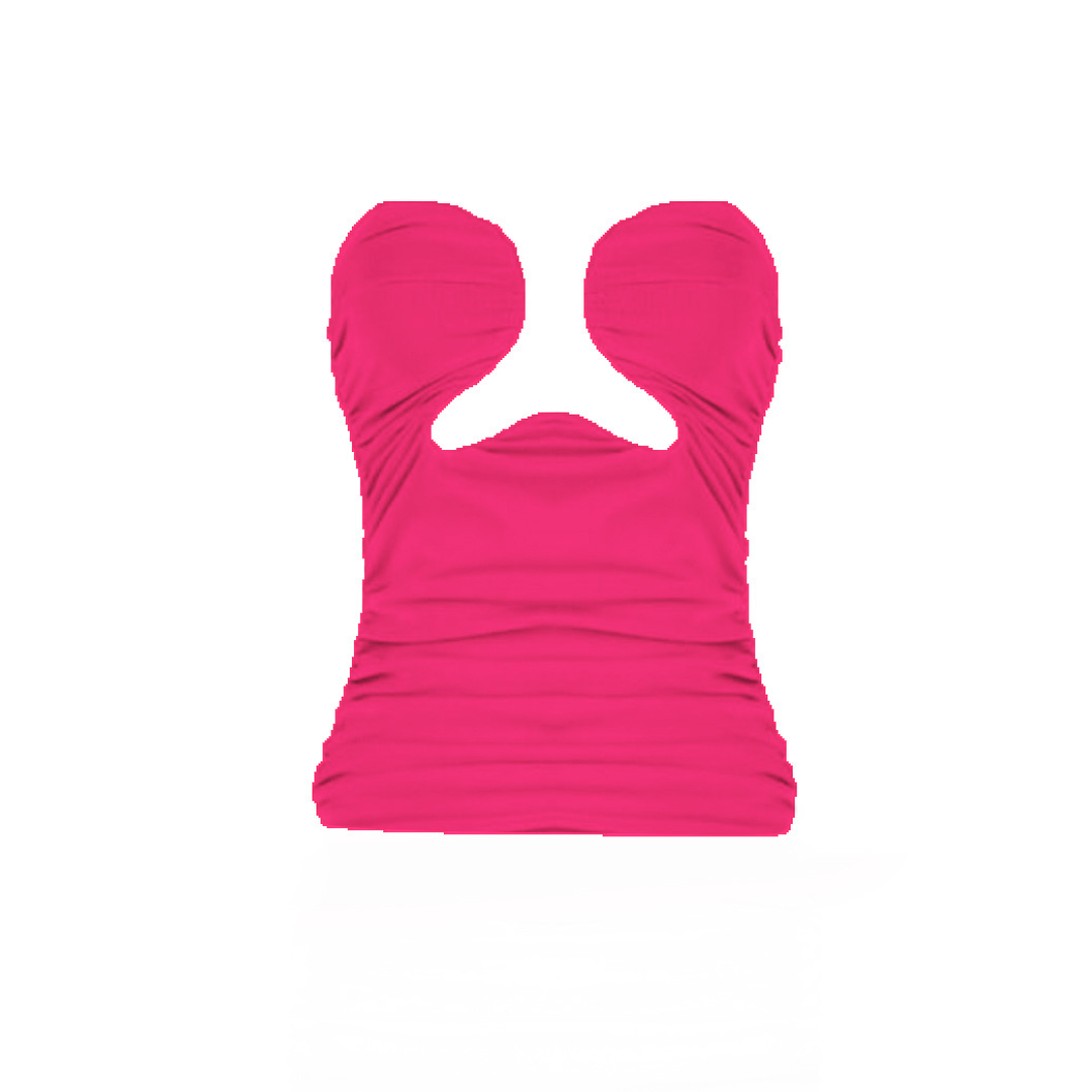 HEART TOP HOT PINK